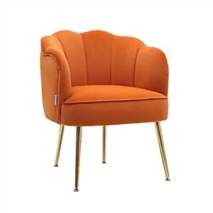 Velvet Accent Chair Χρυσά πόδια